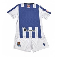 Camiseta Real Sociedad Primera Equipación Replica 2025-26 para niños mangas cortas (+ Pantalones cortos)